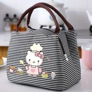 🐎NEW! Hello Kitty Striped Lunch Bag